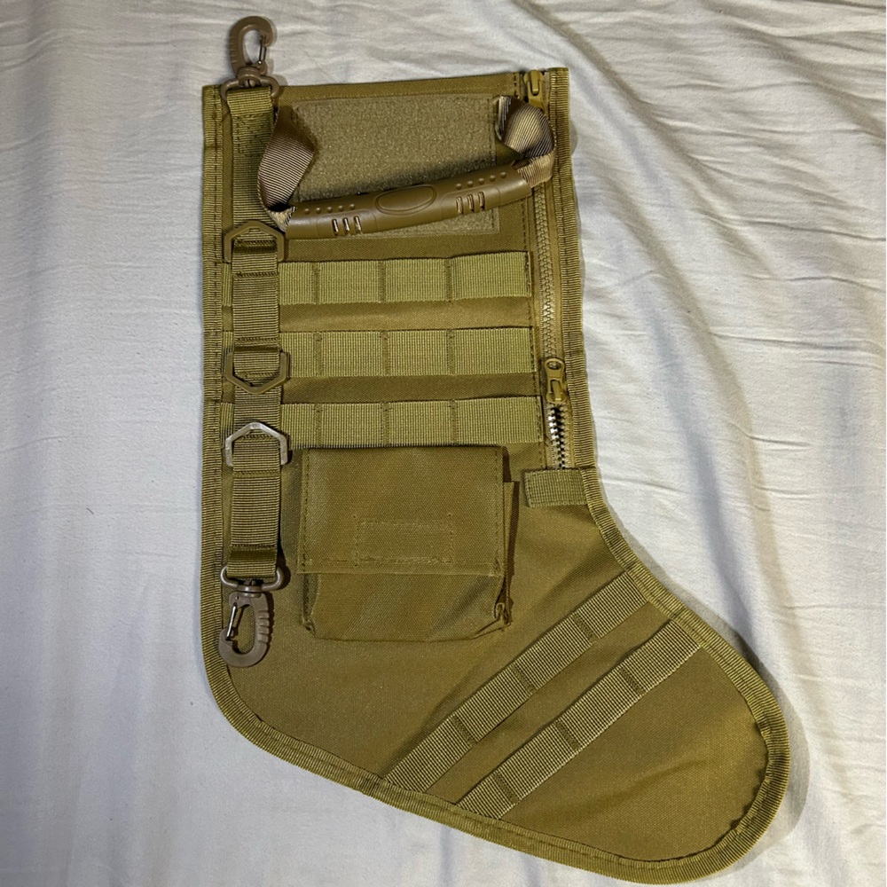 Novelty tactical/military Christmas stocking
